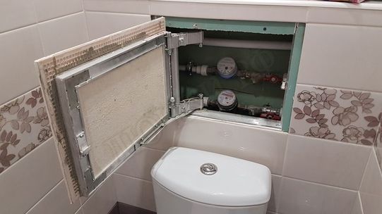 Люк под плитку Нажимной Секрет-Лайт 2 створки 750*550 Люк под плитку Нажимной Секрет-Лайт 2 створки 750*550