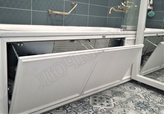 Люк нажимной под ванную Экран 1650*530 Люк нажимной под ванную Экран 1650*530