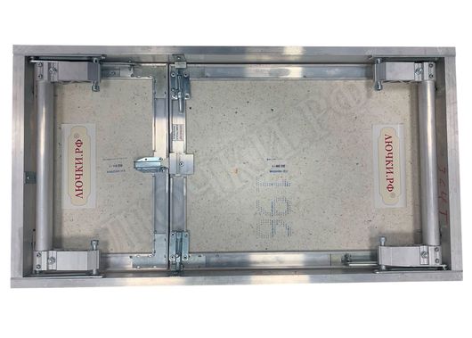 Люк под плитку Нажимной Секрет-Лайт 2 створки 750*550 Люк под плитку Нажимной Секрет-Лайт 2 створки 750*550