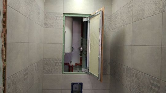 Люк под плитку Нажимной Секрет-Лайт 2 створки 750*550 Люк под плитку Нажимной Секрет-Лайт 2 створки 750*550