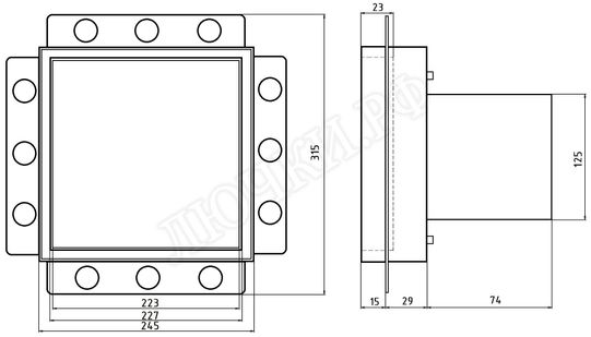 Вытяжной вентилятор Awenta System+, Turbo, 125, KWT125H, белая 250*250 Вытяжной вентилятор Awenta System+, Turbo, 125, KWT125H, белая 250*250