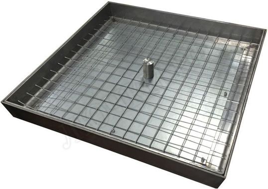 Напольный люк из нержавеющей стали AISI 304 500*500 Напольный люк из нержавеющей стали AISI 304 500*500