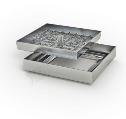 Напольный люк из нержавеющей стали AISI 304 500*500 Напольный люк из нержавеющей стали AISI 304 500*500