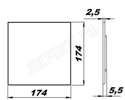 Вытяжной вентилятор airRoxy TS, голубой, 01-166 Вытяжной вентилятор airRoxy TS, голубой, 01-166