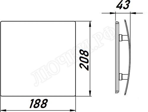 Вытяжной вентилятор Awenta System+, Turbo, 125, KWT125CTR, PECB125P, Чёрный глянцевый, пластик Вытяжной вентилятор Awenta System+, Turbo, 125, KWT125CTR, PECB125P, Чёрный глянцевый, пластик